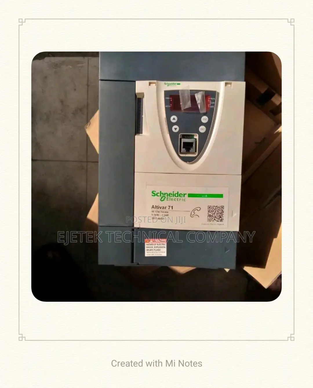 Schneider Inverter Drive 1.5kw/2hp Atv71