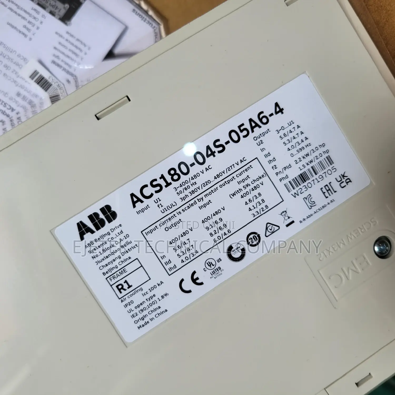 Abb 2.2kw/3hp Inverter Drive Acs180