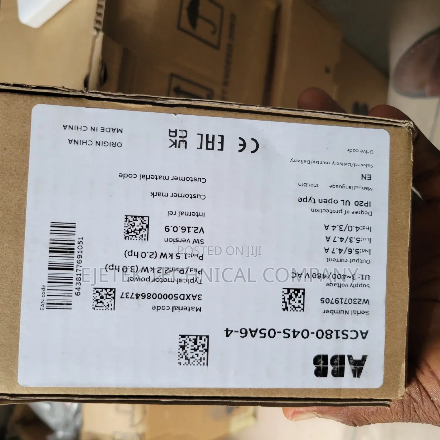 Abb 2.2kw/3hp Inverter Drive Acs180