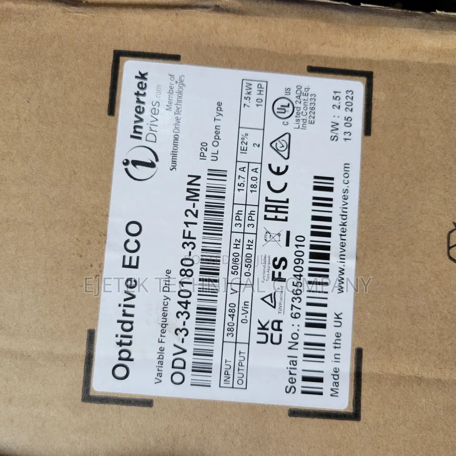 Opti_drive 7.5kw/10hp Speed Control