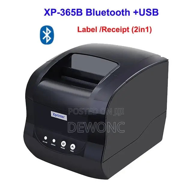 2 in 1 Barcode Printer With Bluetooth (Xp-365b)