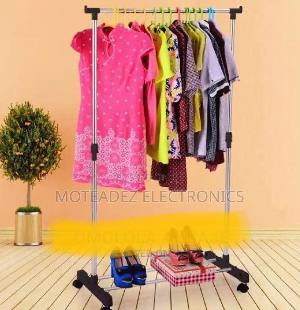 Single Pole Heavy Duty Chrome Steel Indoor/Outdoor Hanger