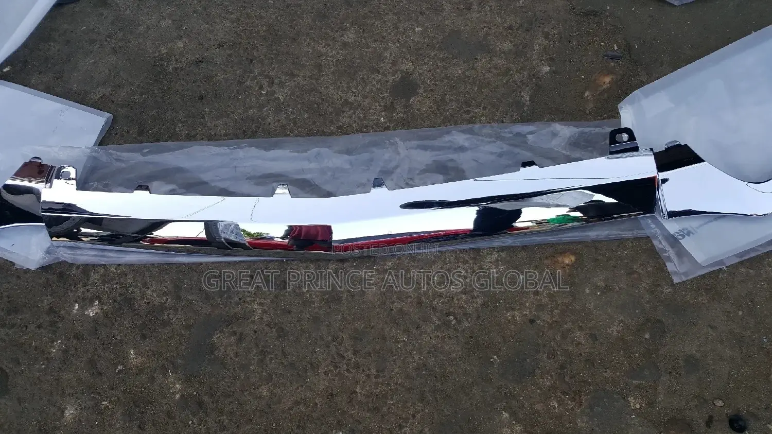 Front Bumper Silver Chrome C300 W205 2015