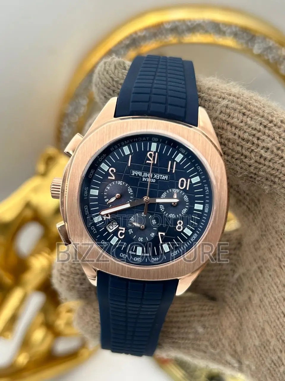 Original PATEK PHILIPPE RUBBER STRAP Available in Store