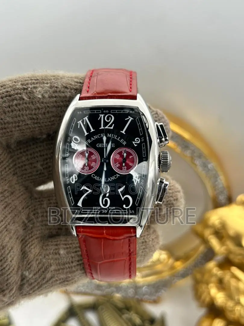 Original Frank Muller Red Faux Leather Available in Store