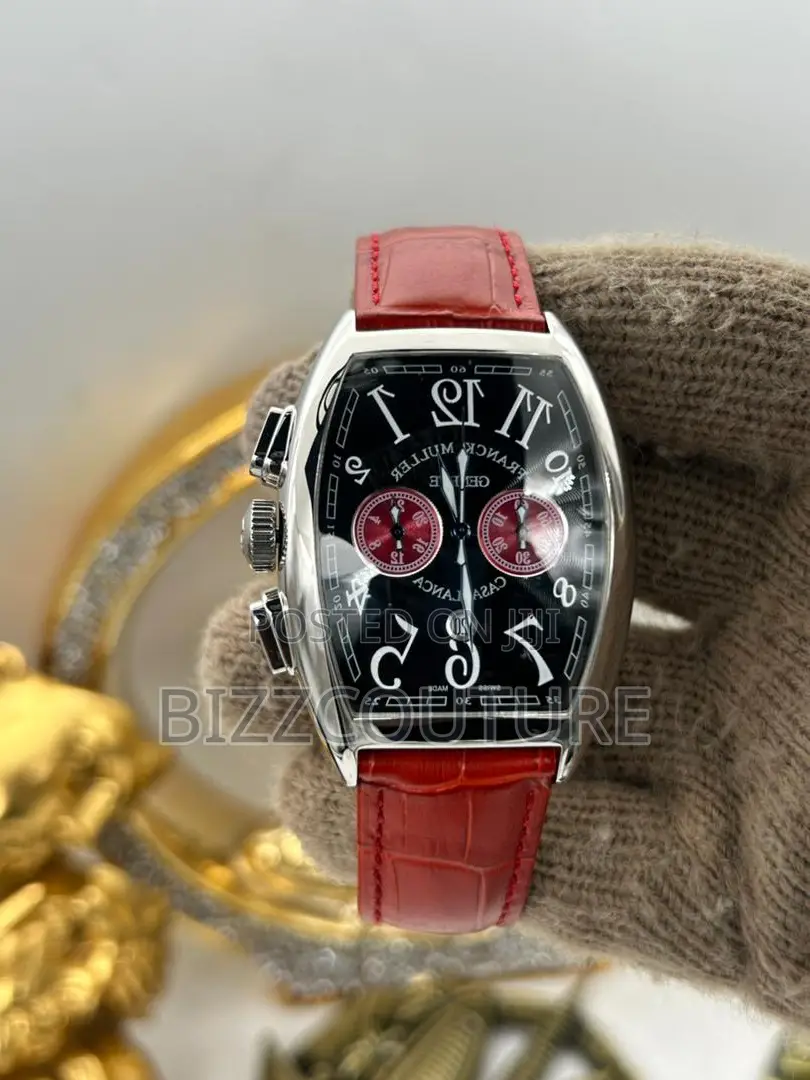 Original Frank Muller Red Faux Leather Available in Store