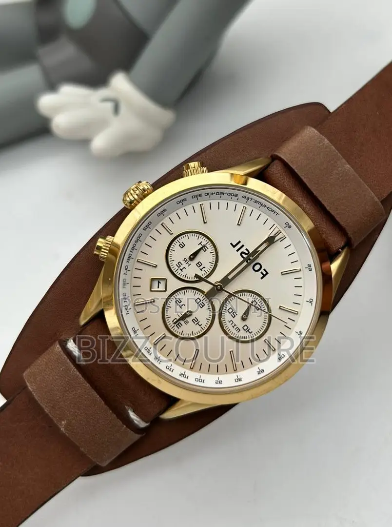 Original FOSSIL BROWN LEATHER WATCH Available in Store