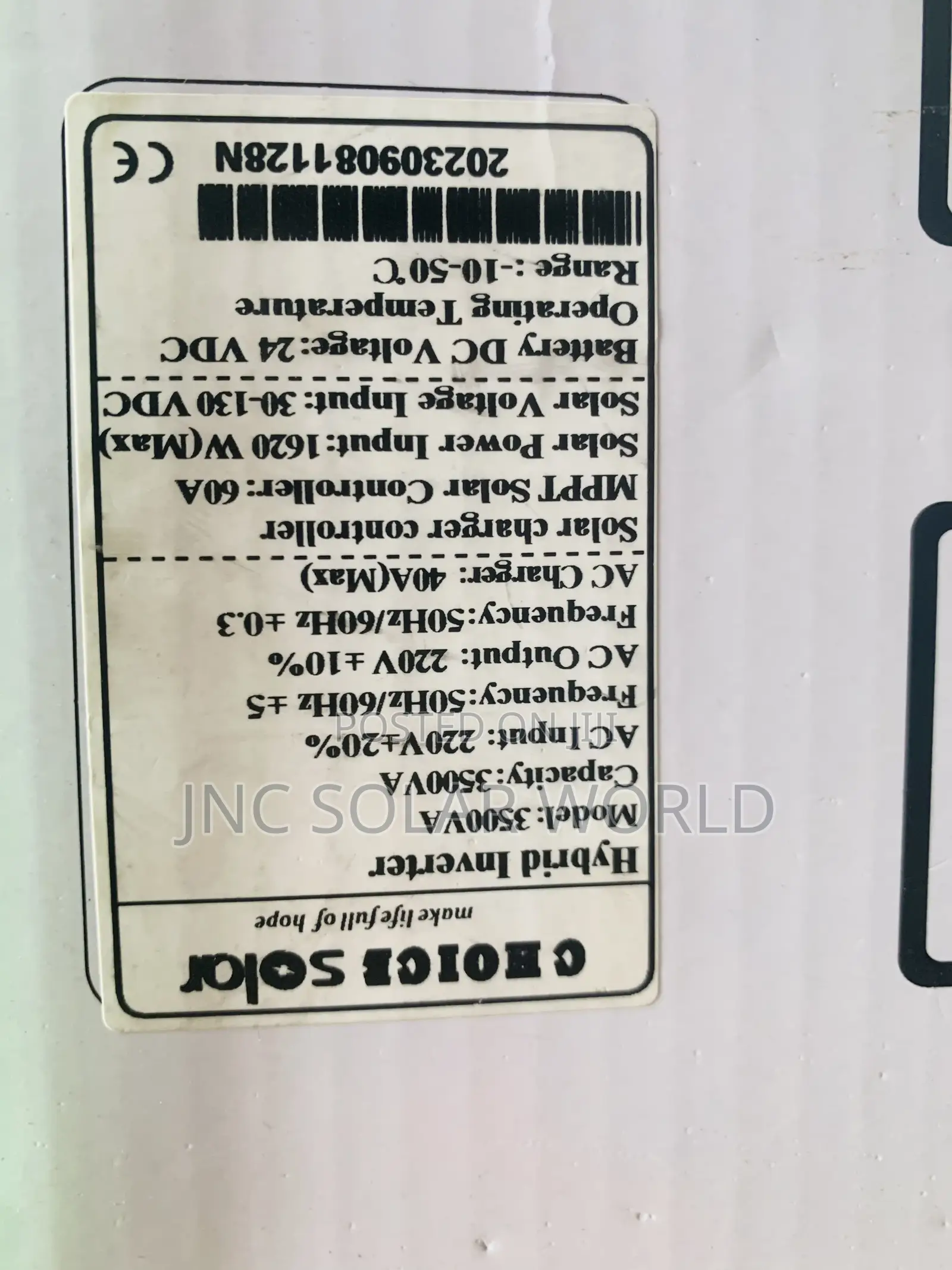 3.5kva/24v Choice Inverter Hybrid