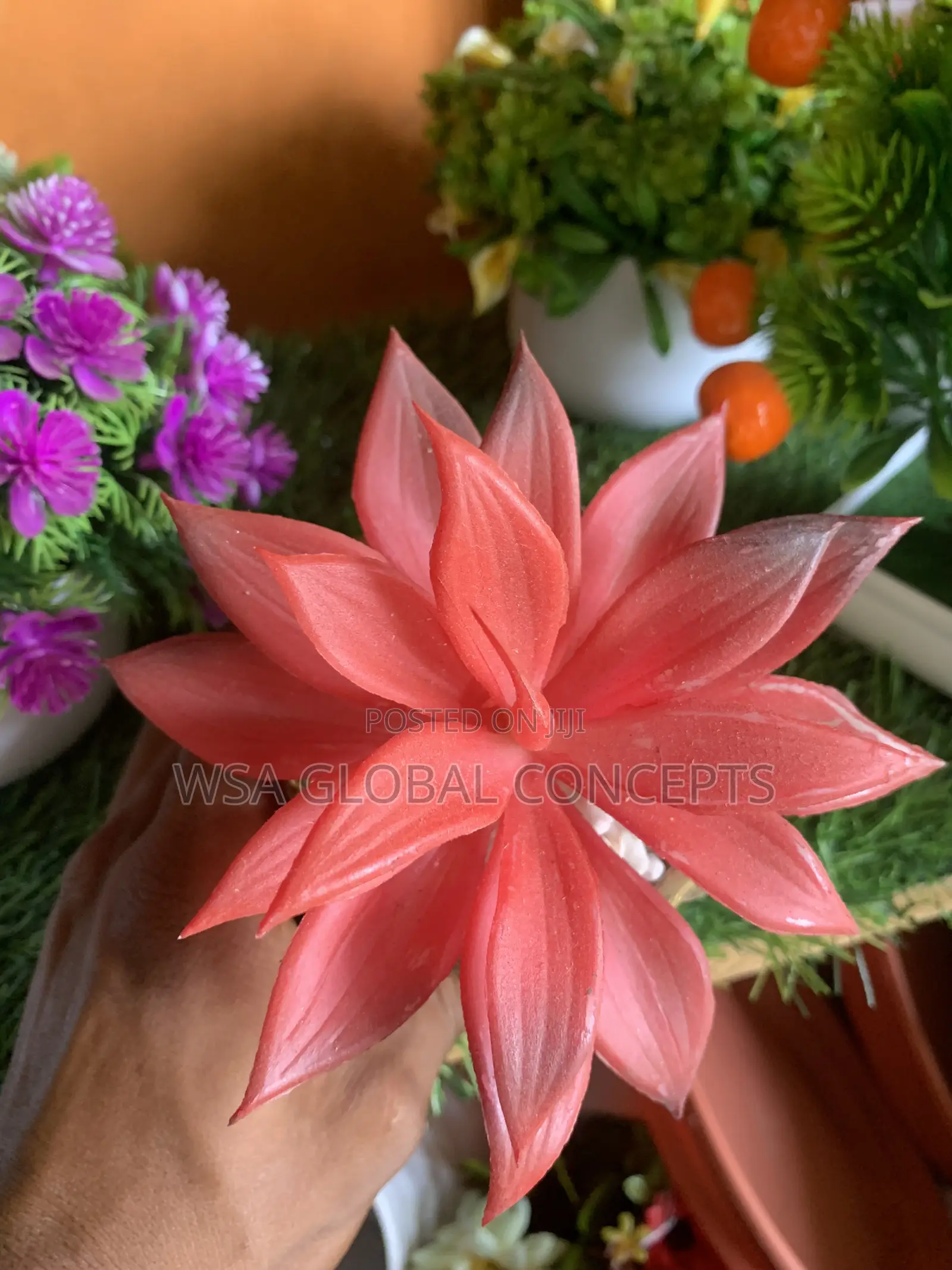 Beautiful Flower,Stone Pot