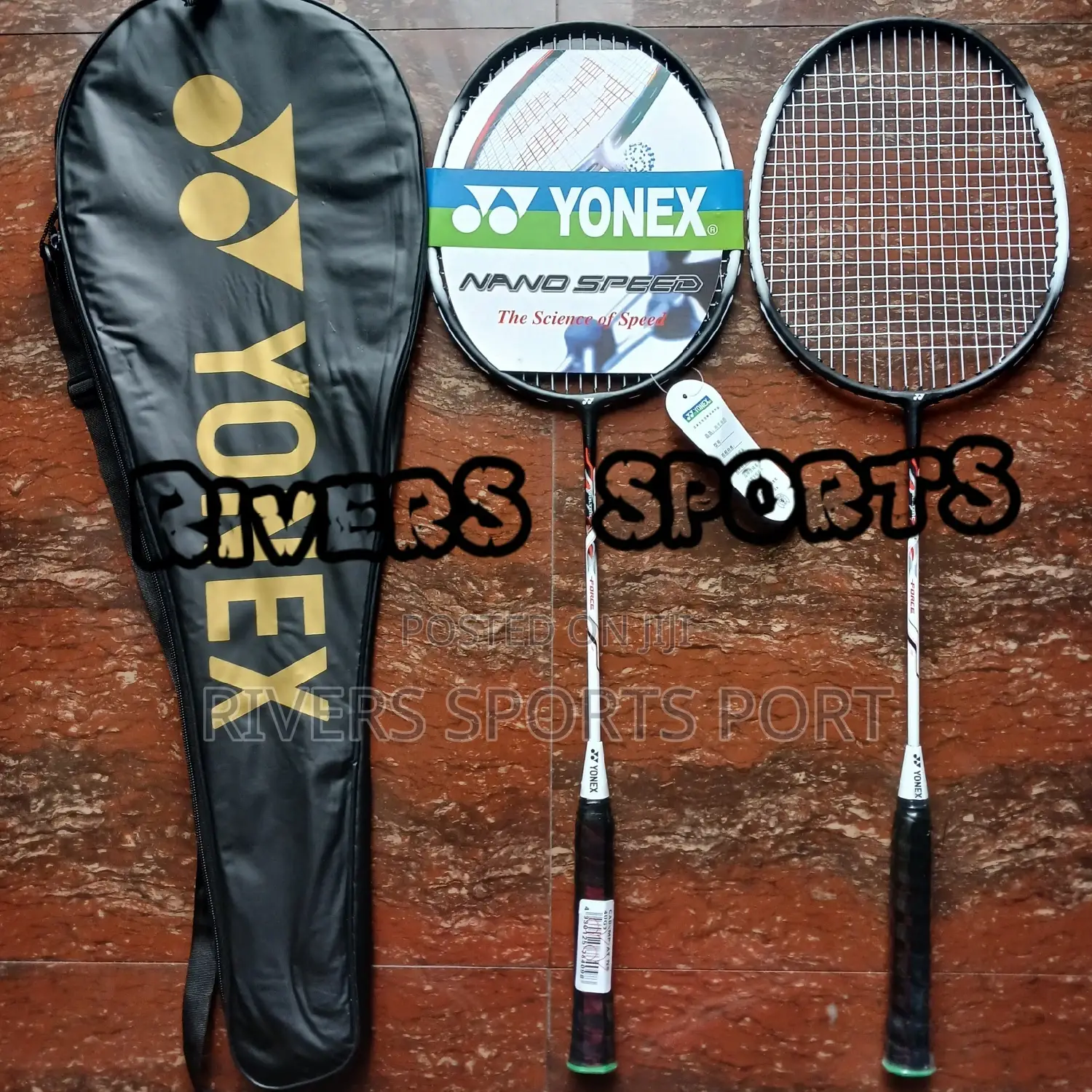 2in1 Yonex Badminton Racket With Full Cover Bag
