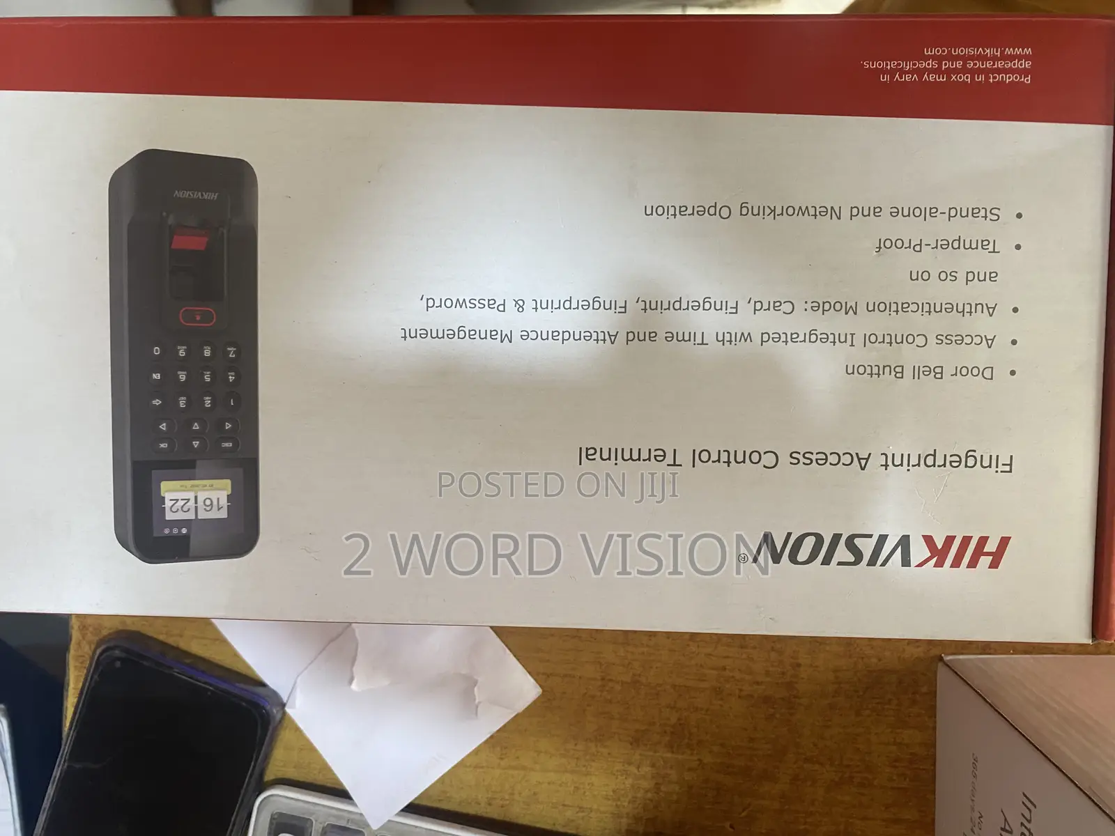 Hikvision Fingerprint Access Control Terminal for Door Bells