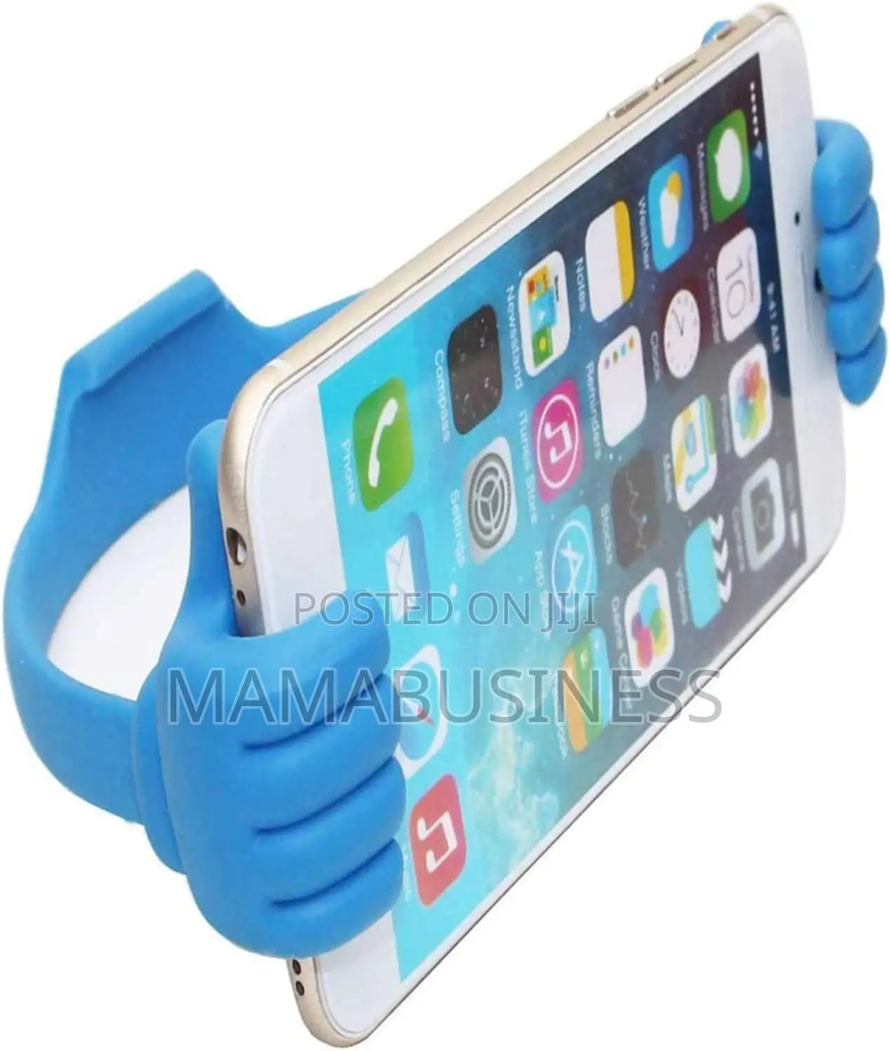 Thumbs Up Ok Stand For Mobile Phones And Tablets - Blue