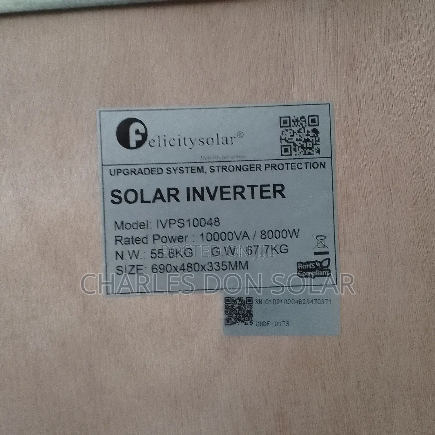 Felicity Inverter 10kva 48v