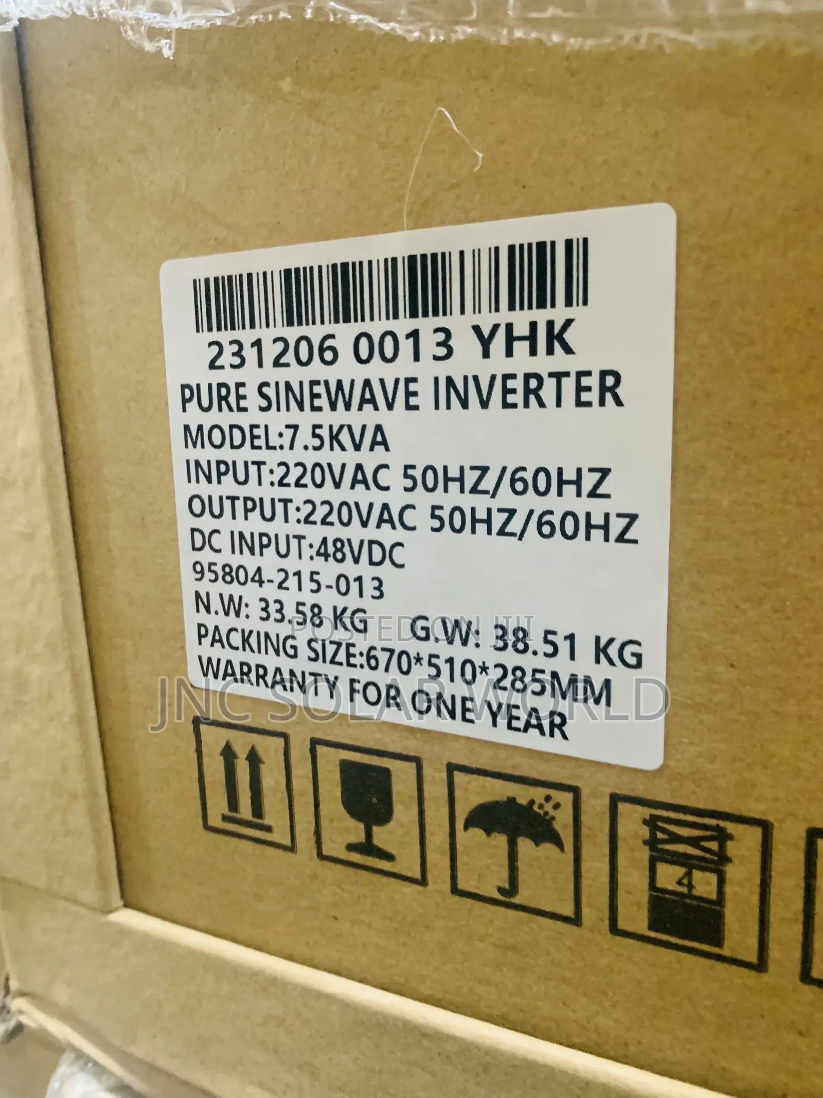 7.5kva:48v Yohako Inverter