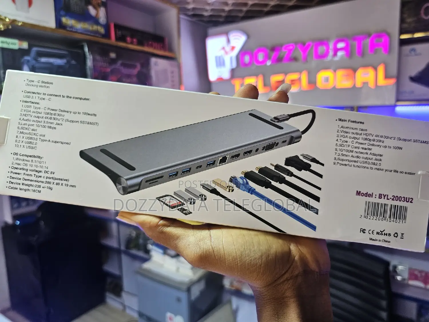 Type-C Station Multifunctional Docking Station 12 in 1