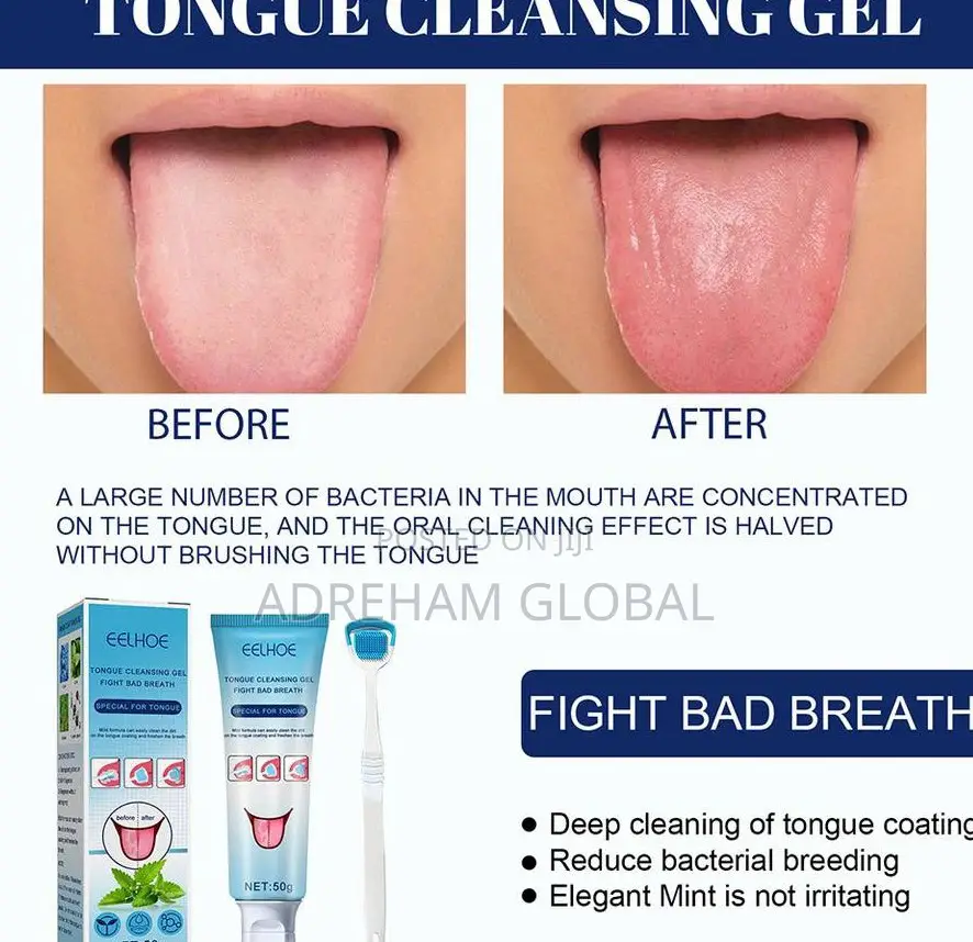 Eelhoe Tongue Cleaning Kit Fresh Mint to Fight Bad Breath