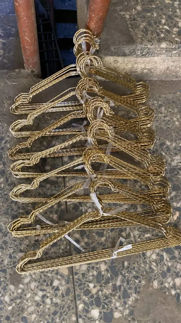 Gold Color Twisted Metal Hangers