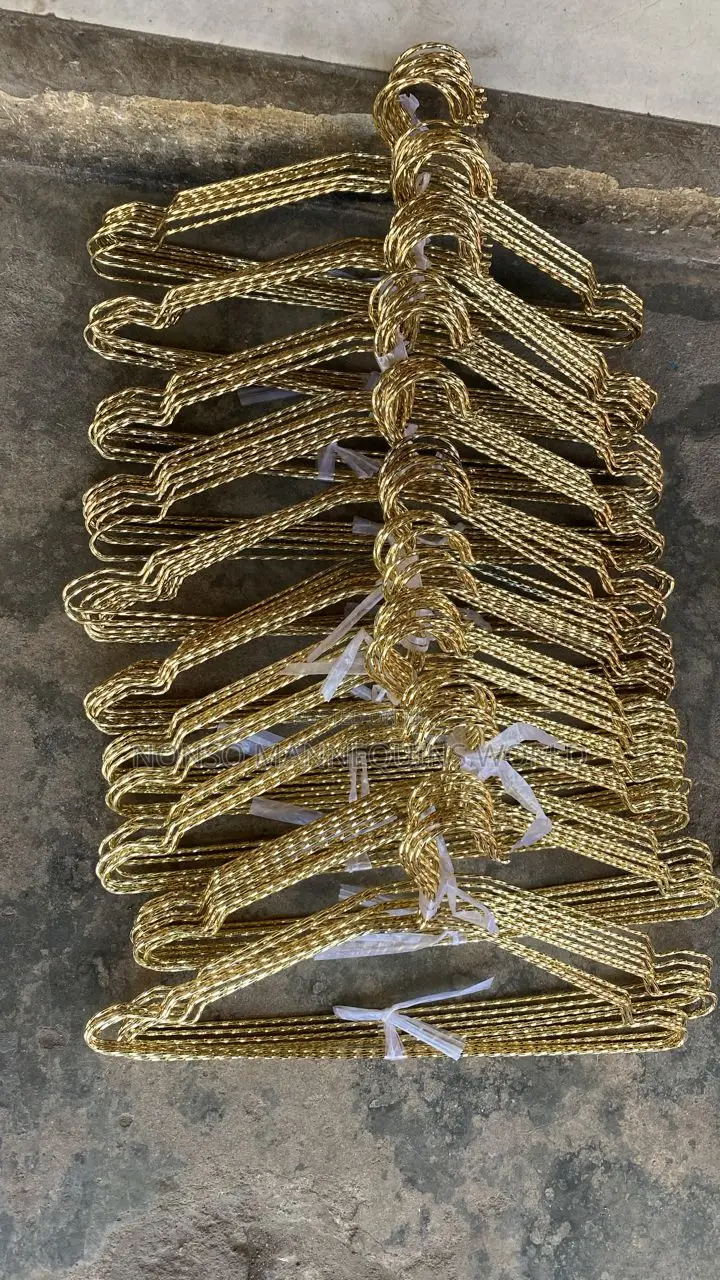 Gold Color Twisted Metal Hangers