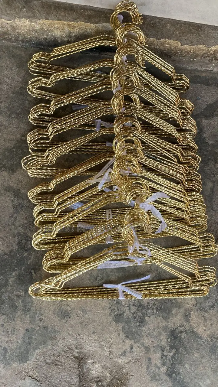 Gold Color Twisted Metal Hangers