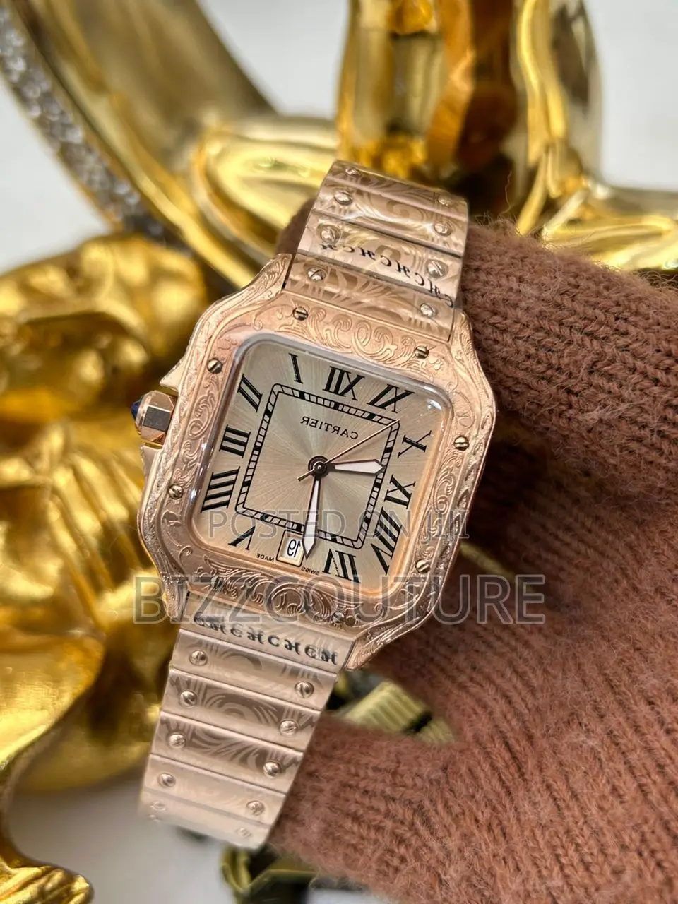 Original CARTIER GOLD CHAIN WATCH Available in Store