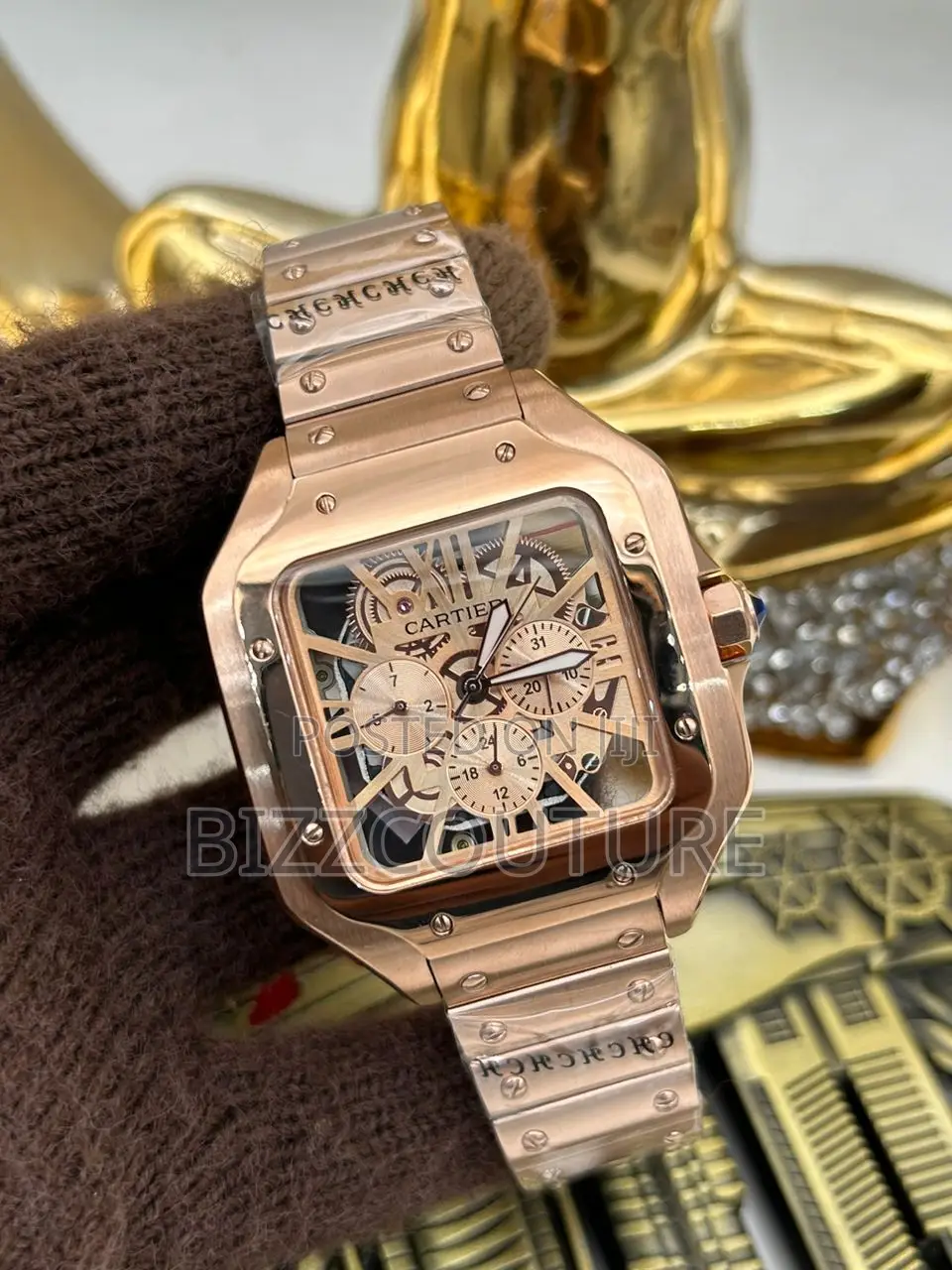 Original CARTIER GOLD CHAIN WATCH Available in Store