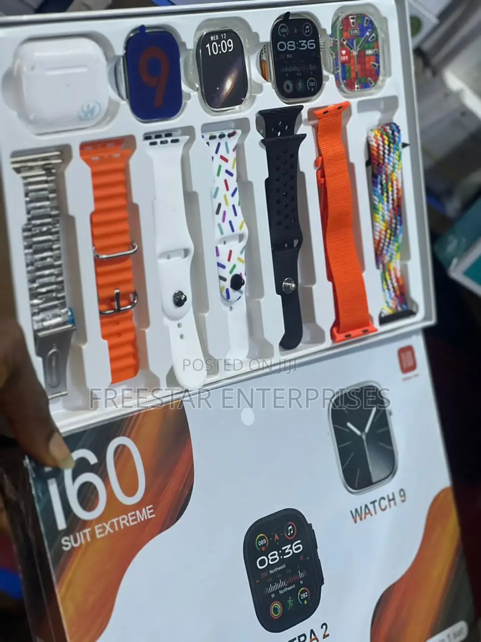 I60 Suit Extreme 2 Smart Watches Earphone 7 Straps.