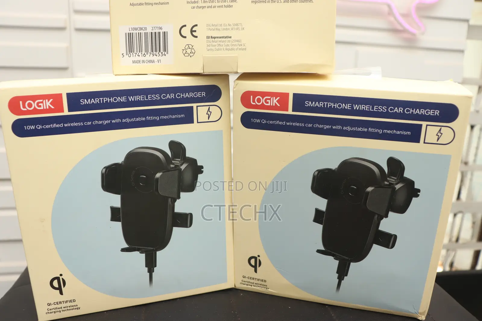 Car Mount Phone Holder Wireless Charger Fast Charging