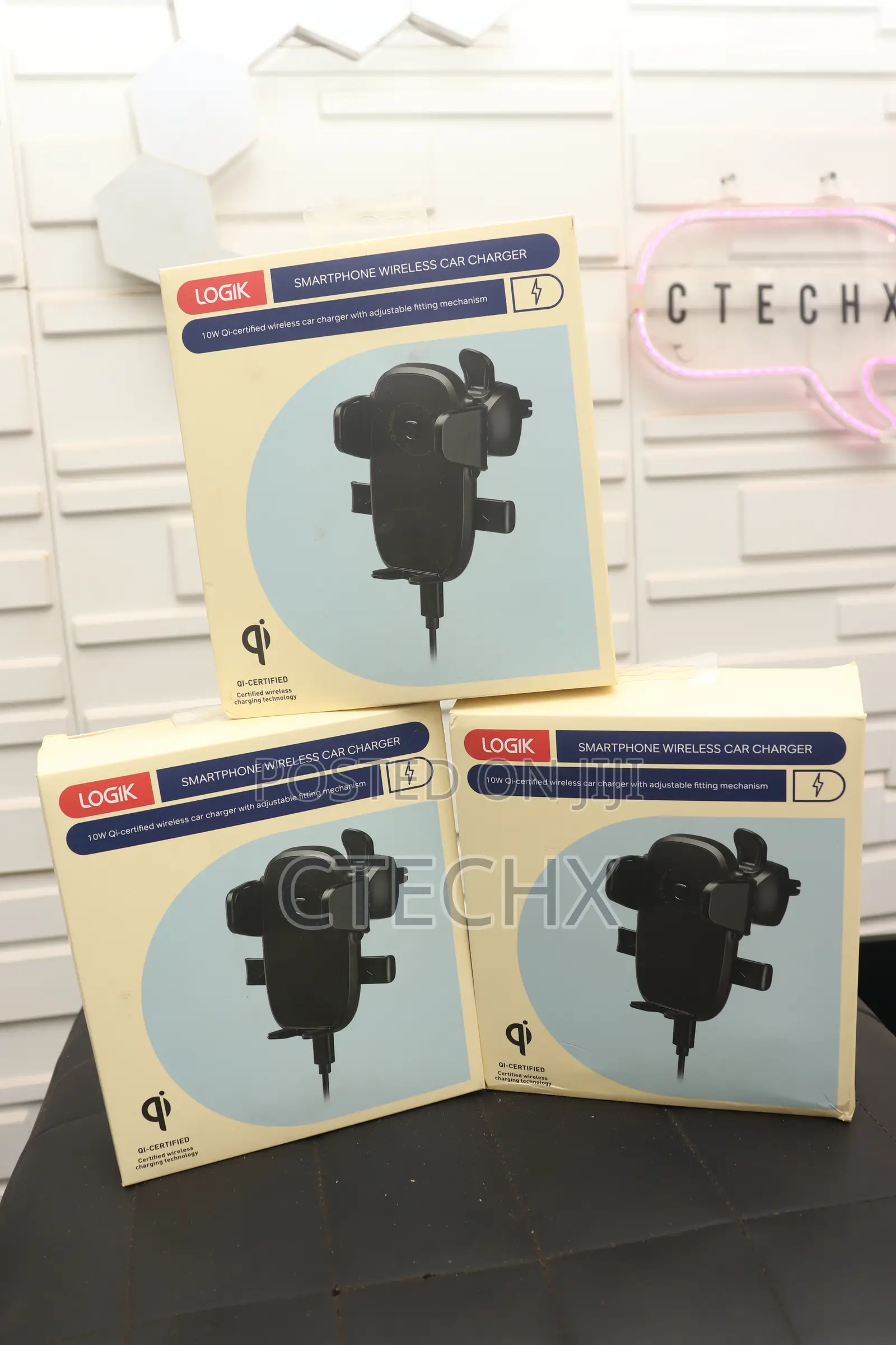 Car Mount Phone Holder Wireless Charger Fast Charging