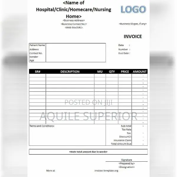 Patient Invoice