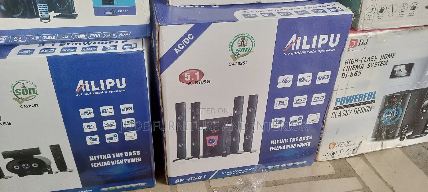 Powerful 5 Speakers Home Theater