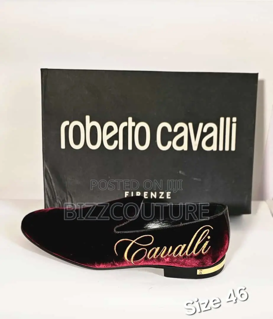 Original Italian ROBERTO CAVALLI Loafers Available in Store