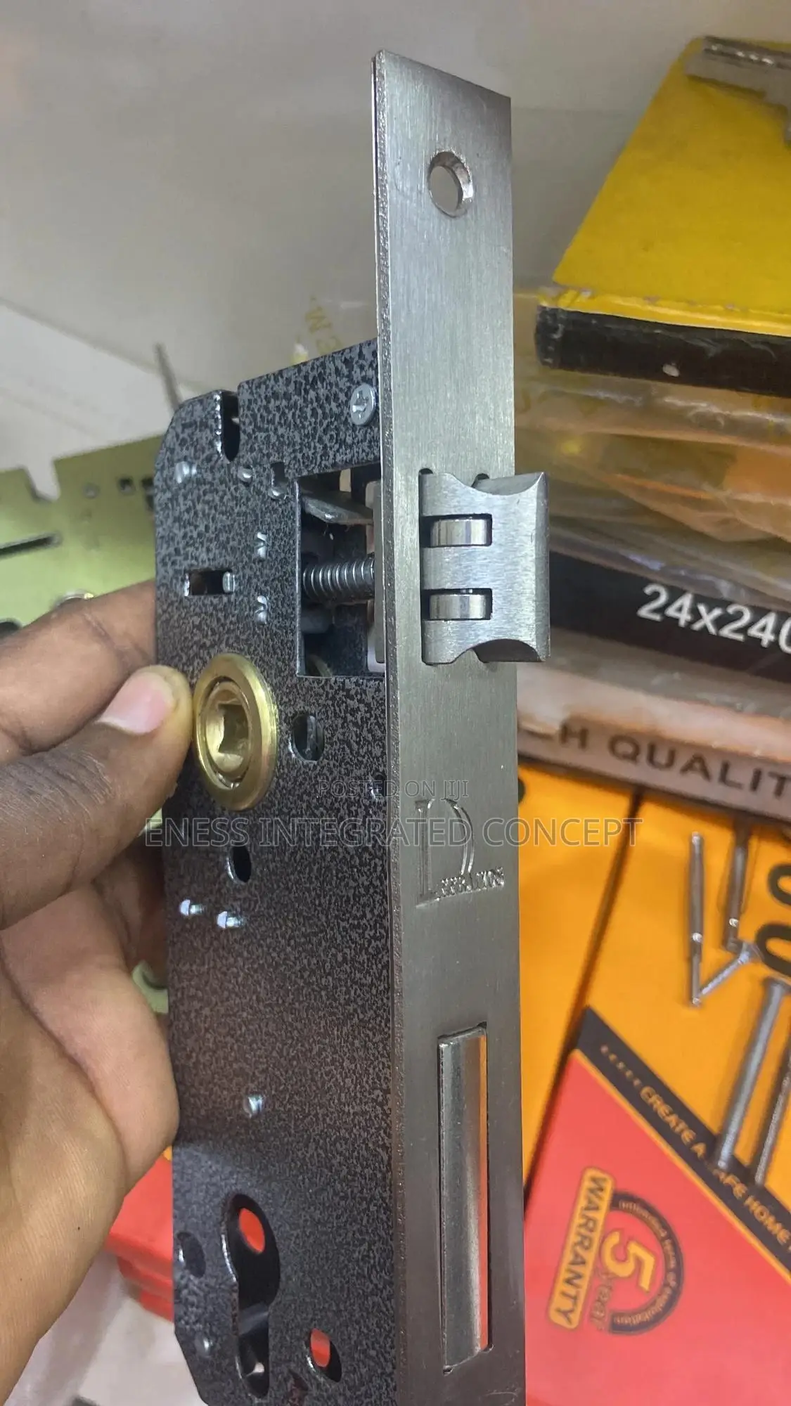 Black Coated Antirust Door Lock Set