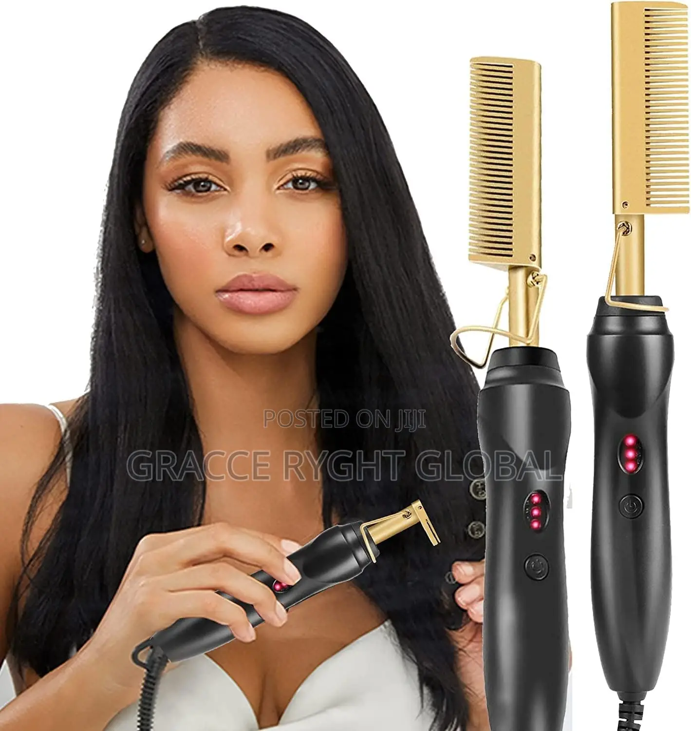 Electric Hair Straightening Comb