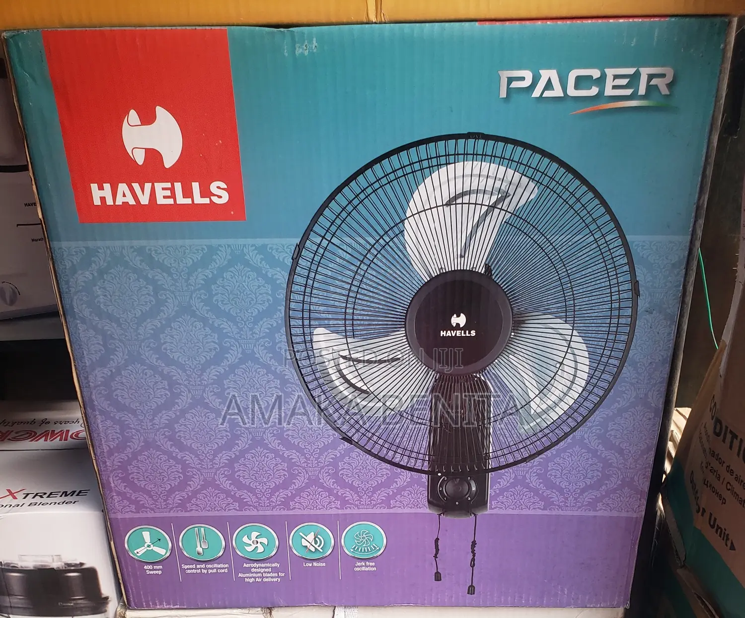 Havells Wall Fan 18" Metal Blades