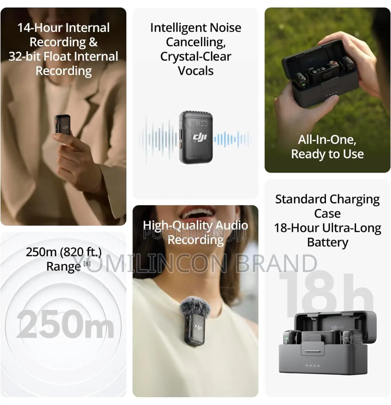 DJI Mic 2 (2 TX + 1 RX + Charging Case), All-in-one