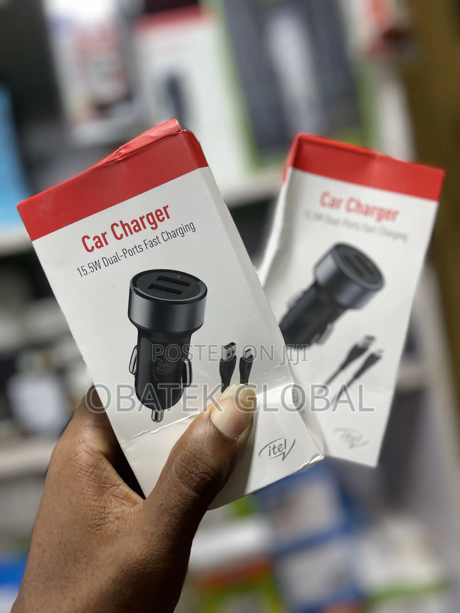 Itel 15w Fast Charging Dual USB Car Charger