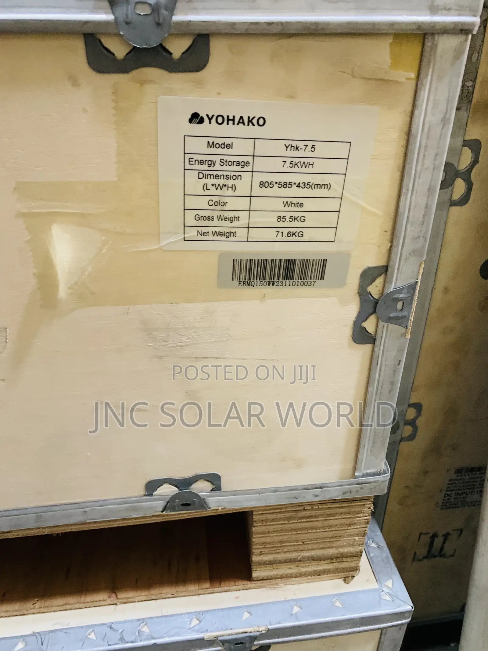 7.5kwh /24v Yohako Lithium Battery