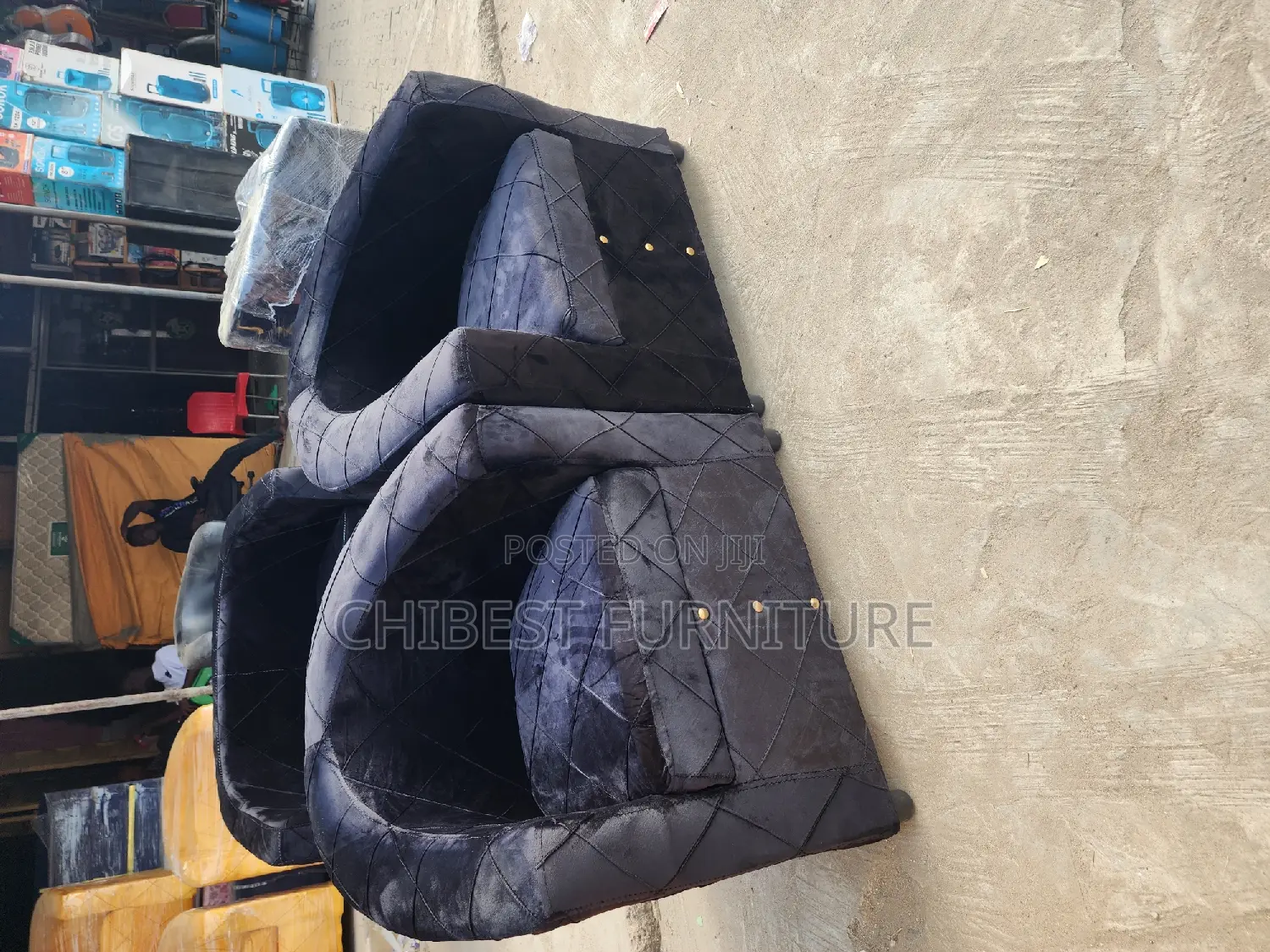 Quality Single Seater Upholstery Padded Sofa Fabric Chair