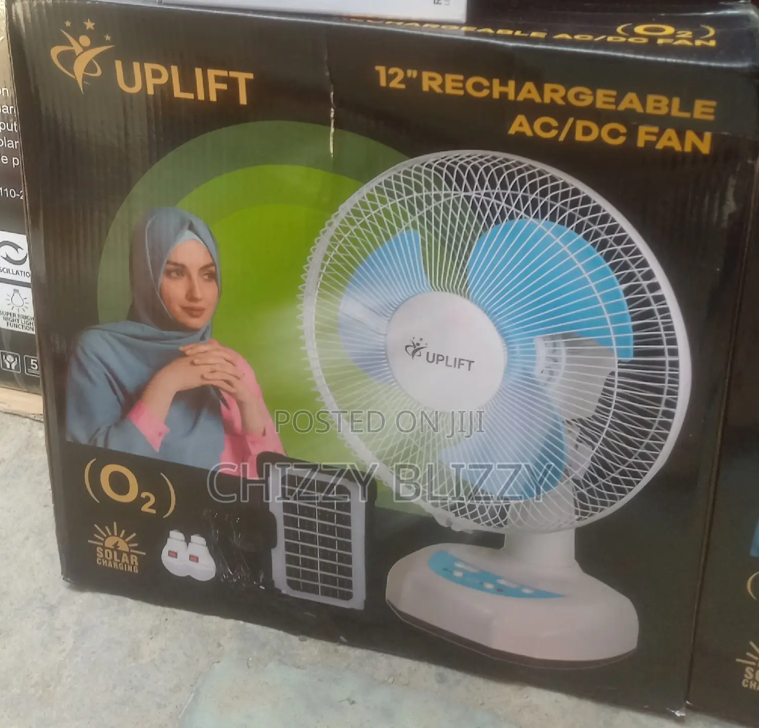 Uplift Rechargeable Table Fan 12inch