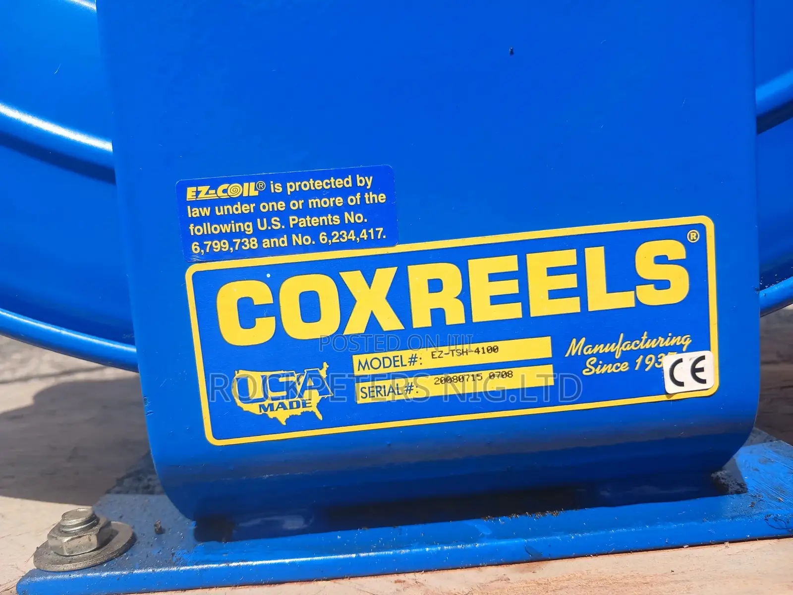 Coxreels Ez-TSH-4100 Ez-Coil Spring Rewind Hose Reel