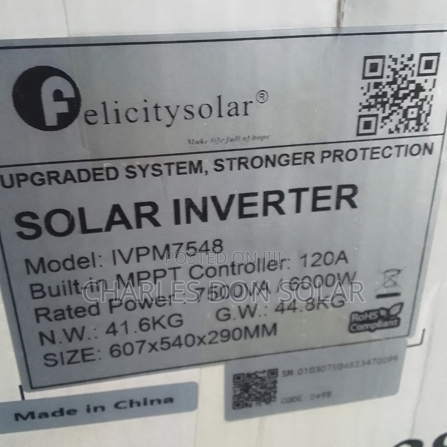 7.5kva 48v Felicity Inverter