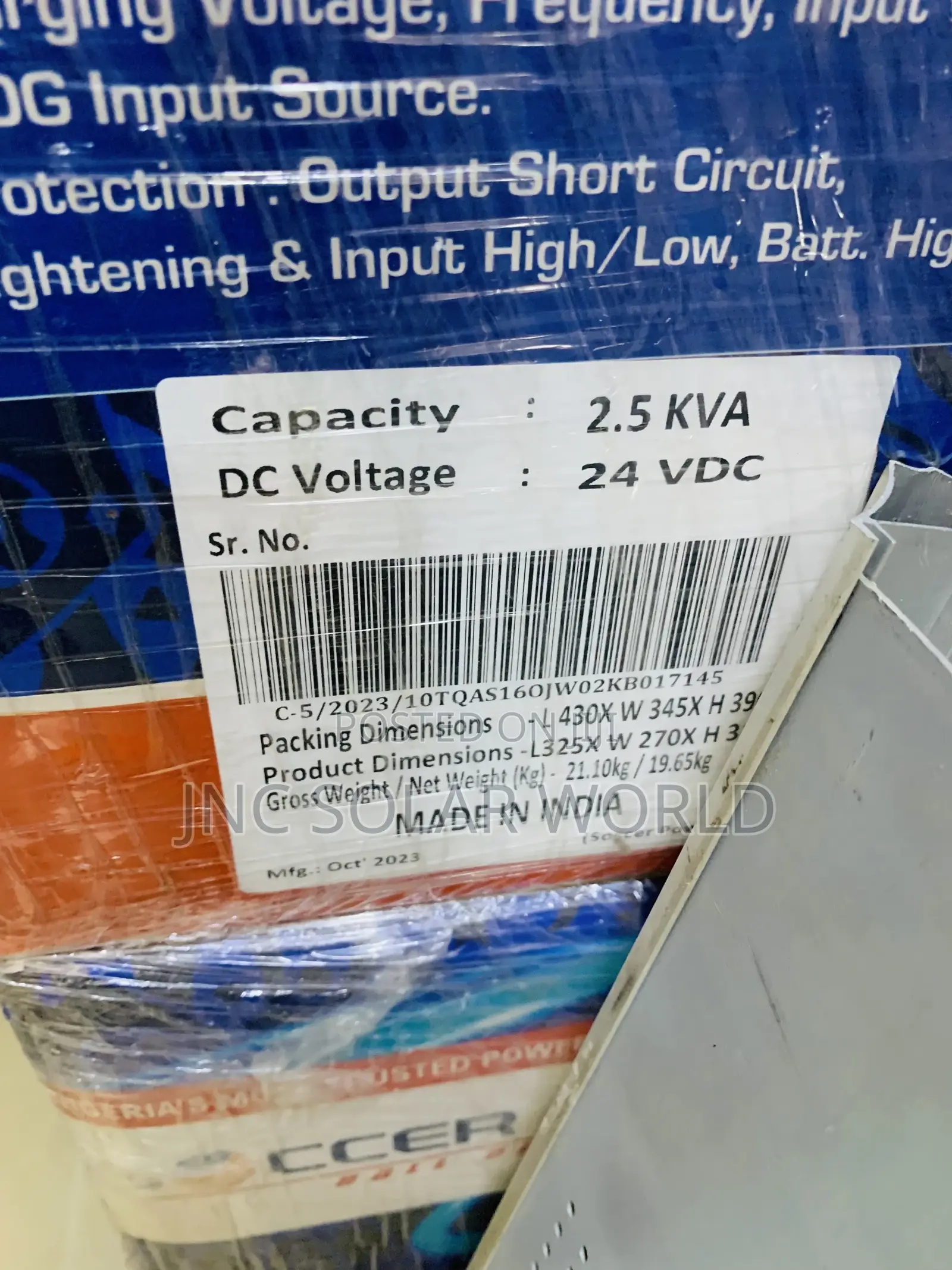 2.5kva/24v Soccer Power Inverter