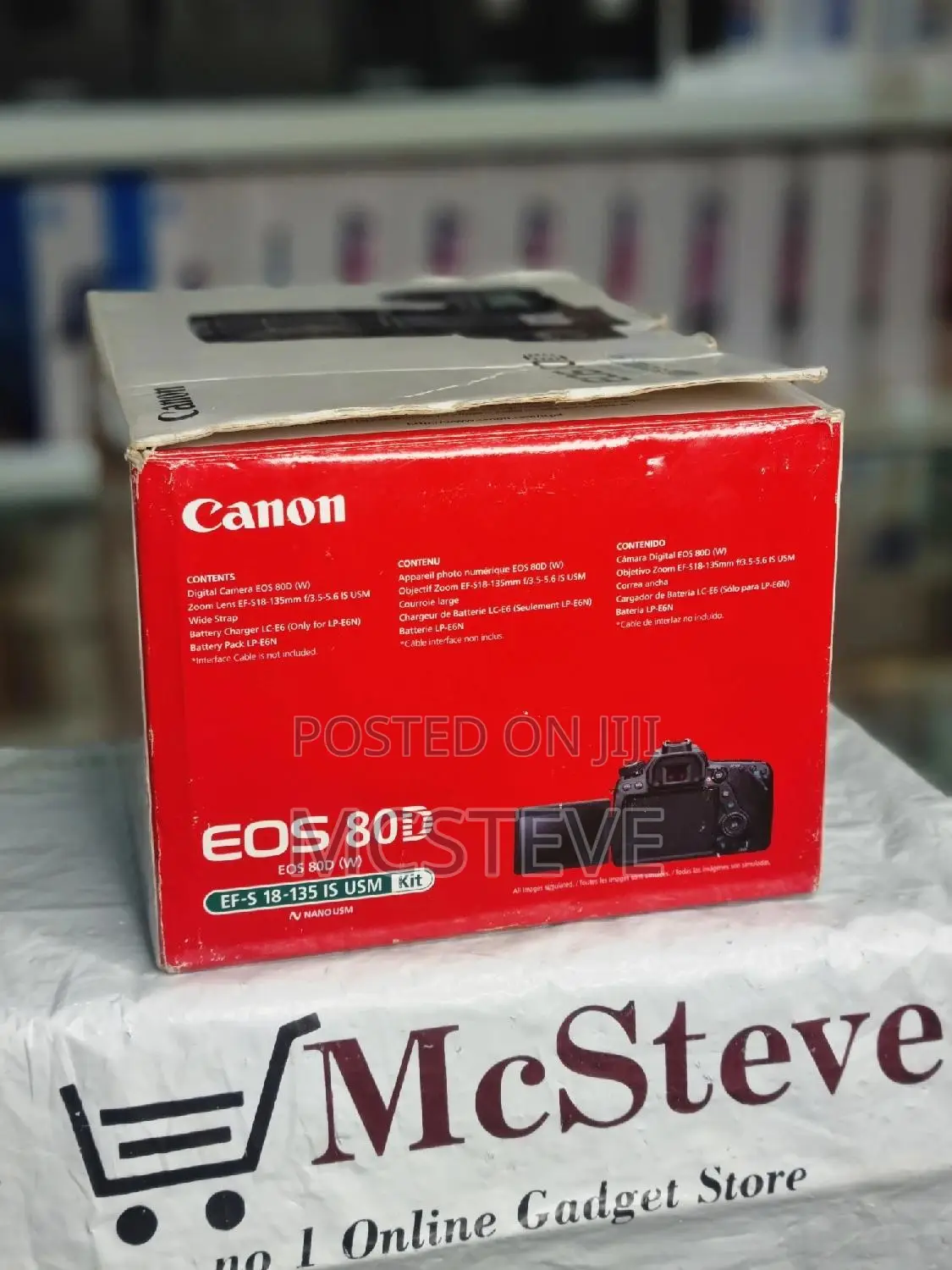 Canon Eos 80d DSLR Camera With 18 - 135mm Lens Brand New
