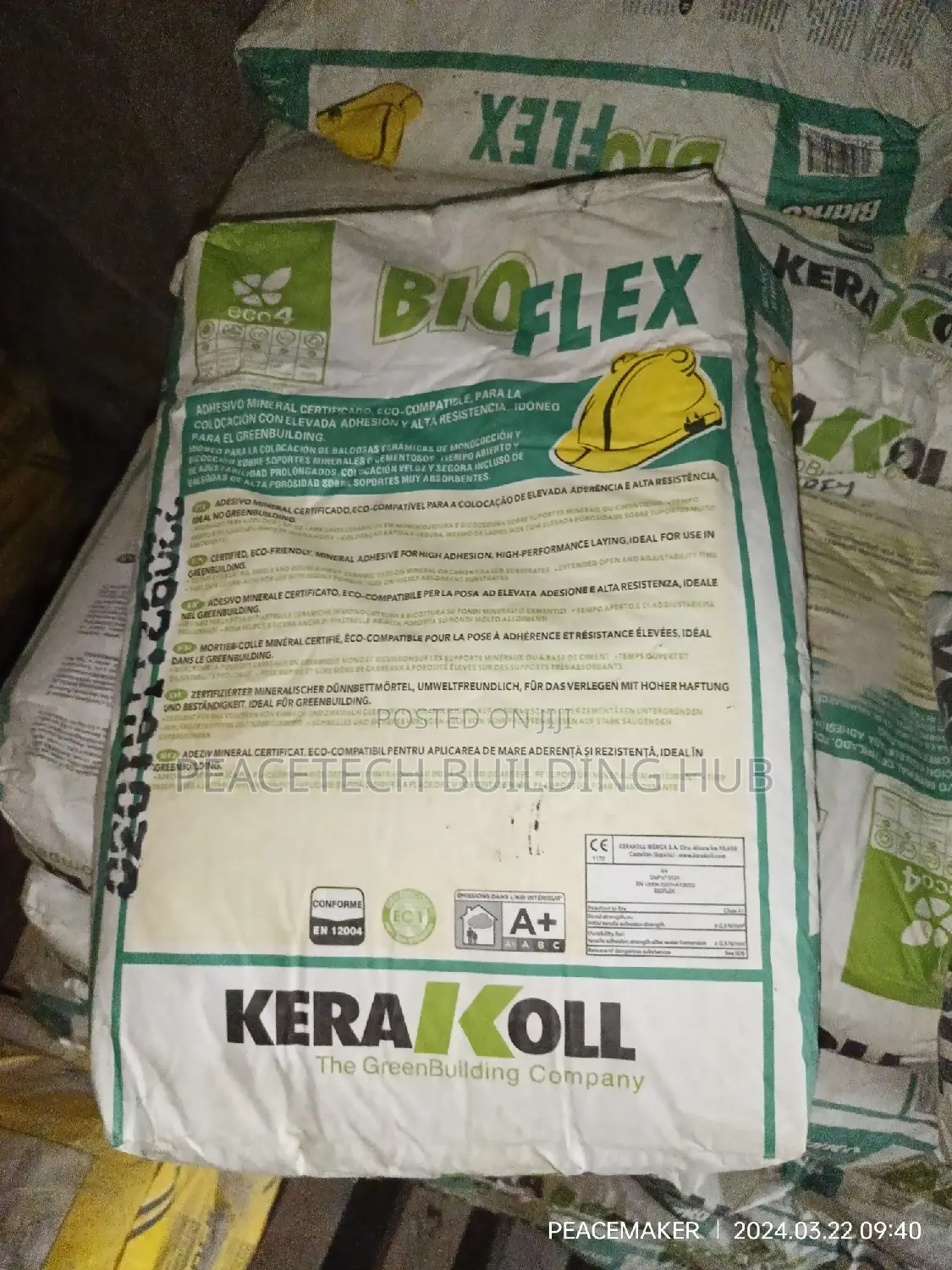 Original Kerakoll Bioflex Tiles Adhesive