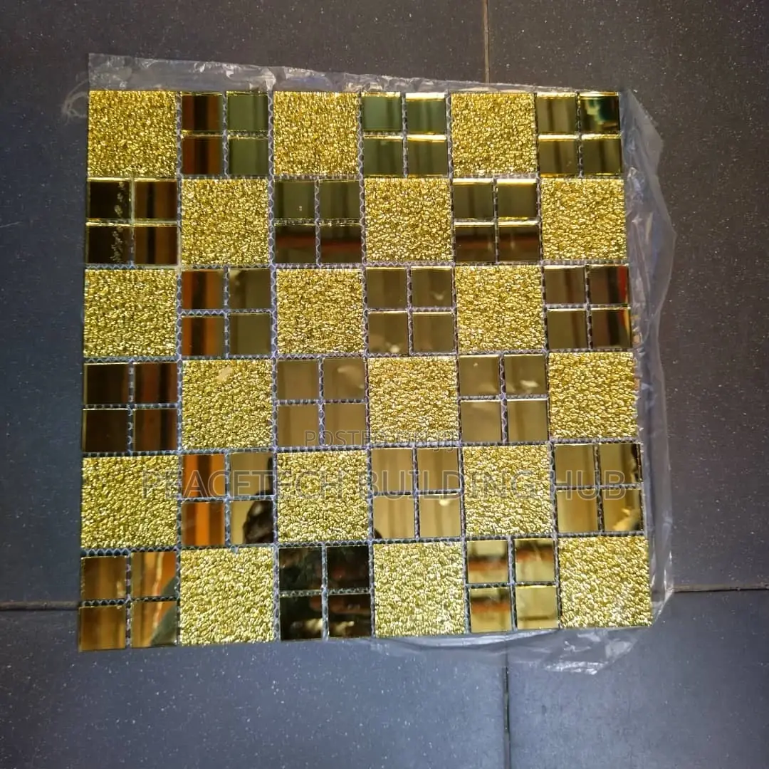 Gold and Silver Mosaic Tiles