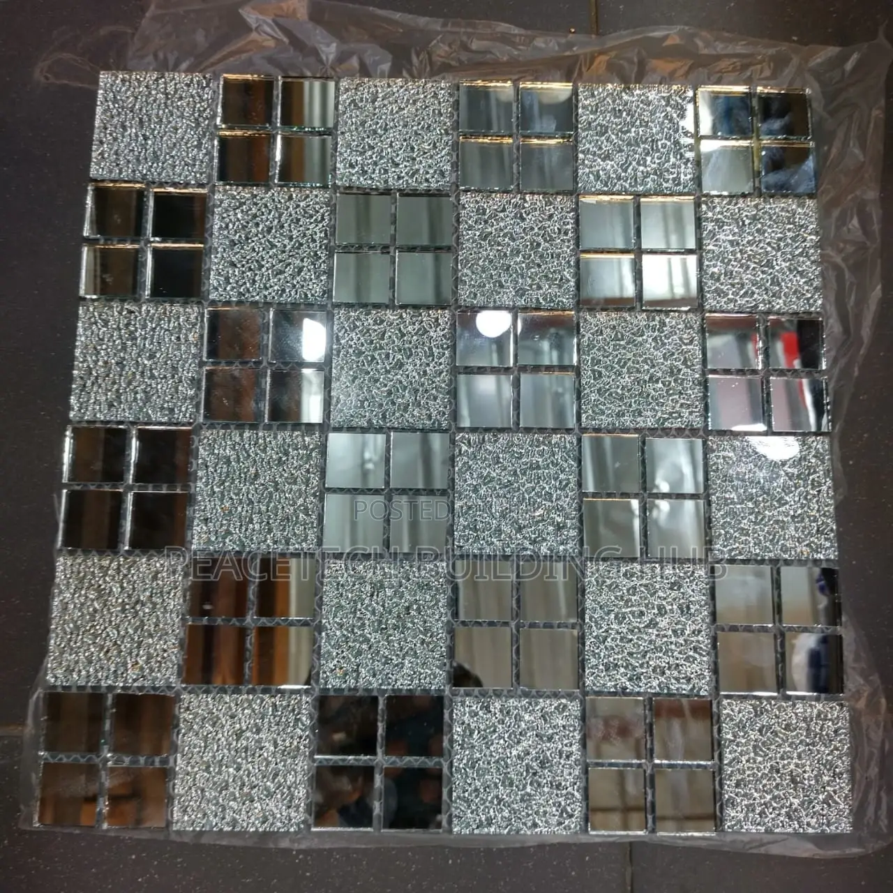 Gold and Silver Mosaic Tiles