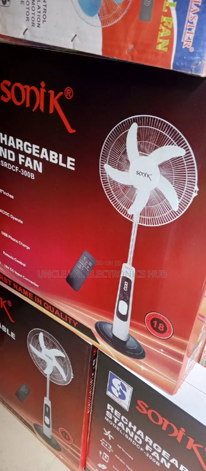 Sonik 18" Rechargeable Fan