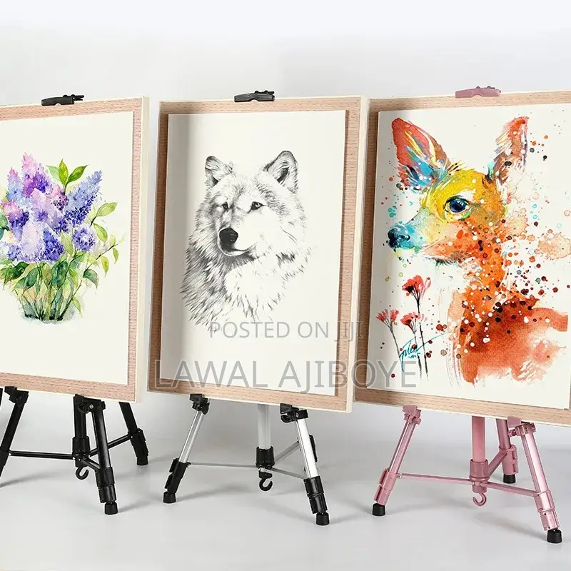 Metal Adjustable Portable Sketch Easel Stand Foldable Travel
