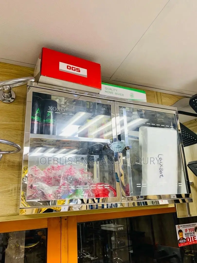 Stainless Steel Cabinet Mirror With Glass