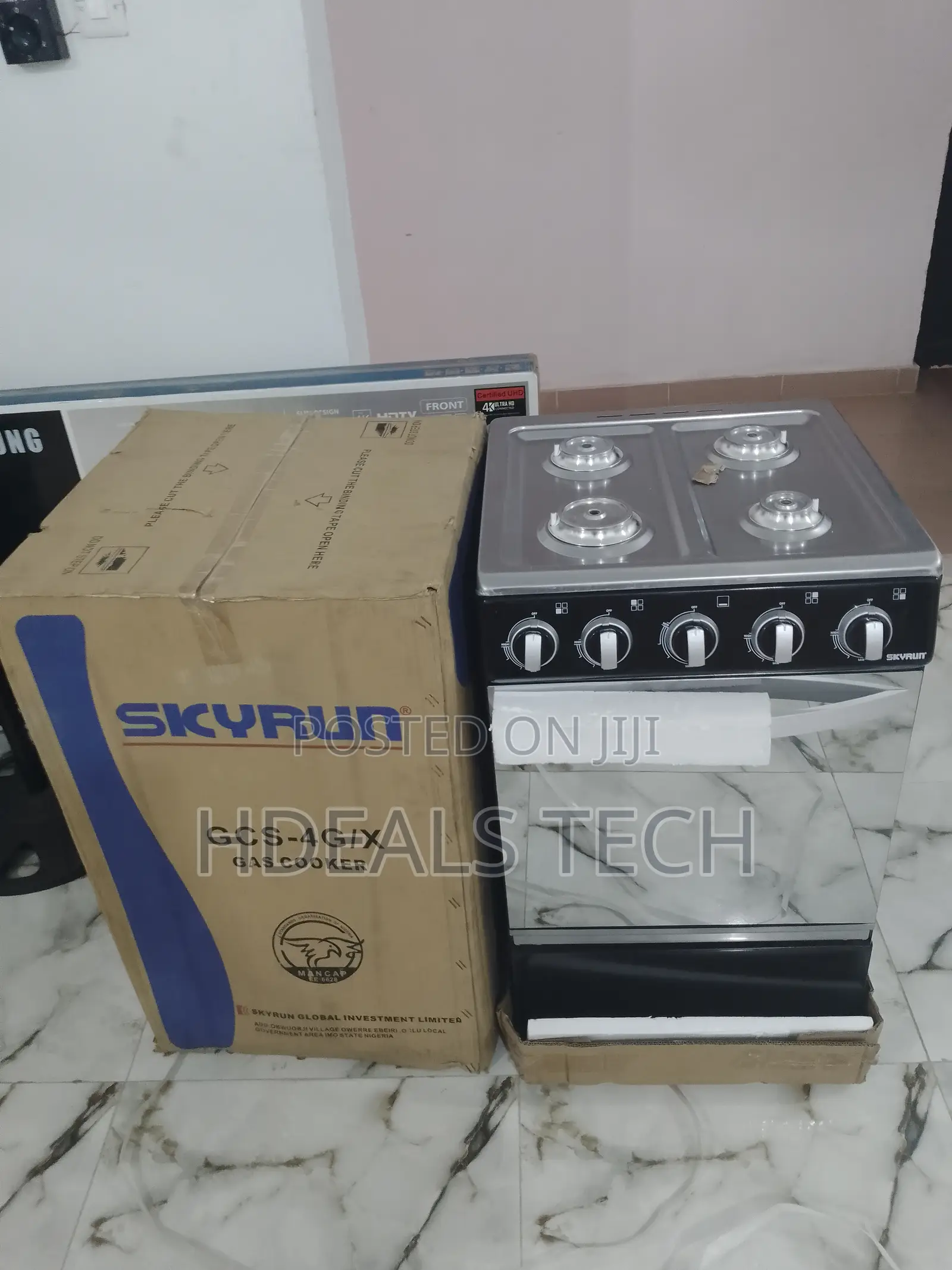 Skyrun 4 Burner Gas Cooker With Oven